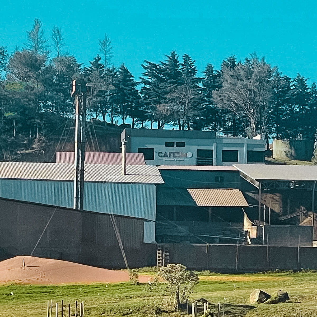 Het kantoorgebouw van Cafesmo, Honduras