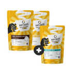 2 + 1 gratis. Intens & Krachtig Koffiepakket.